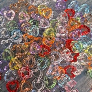 Colorful Heart-Shaped Beads